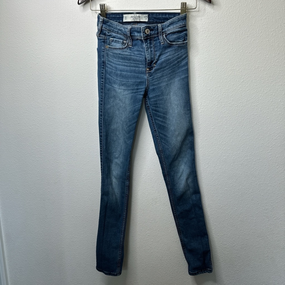 Abercrombie & Fitch Blue Skinny Jeans with Stretch